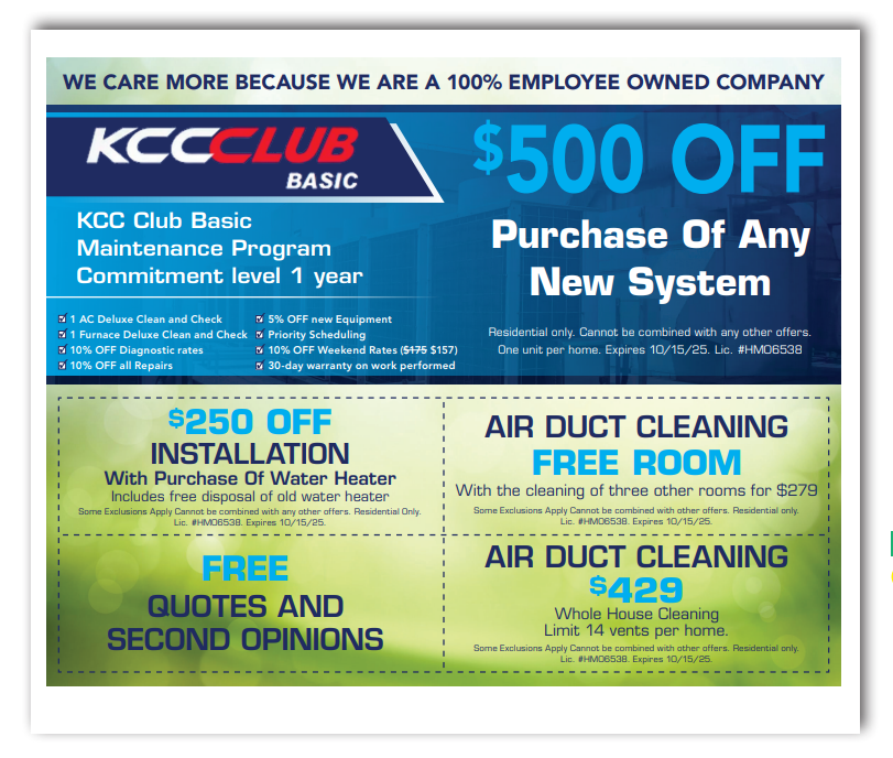 Fall Into Savings: Exclusive Limited-Time Offers from Kentucky Comfort Heating and Cooling image