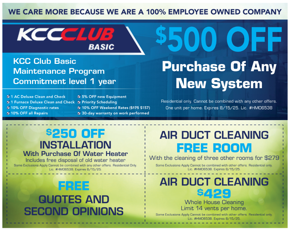 Beat the Summer Heat with KCC’s Exclusive July Savings image